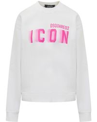 DSquared² - Icon Collection Icon Blur Fit Sweatshirt - Lyst
