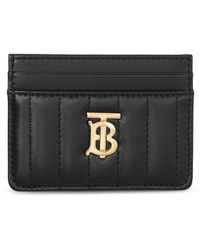 Burberry - Black Quilted Lola Card Holder - Lyst