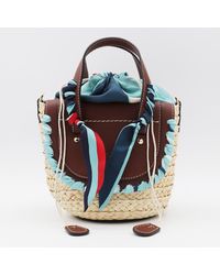CUBA LAB - Leather Habanera Silk Satchels Bag - Lyst