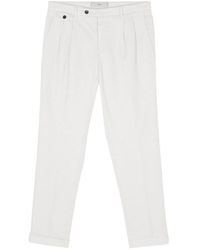 Briglia 1949 - Cotton And Linen Blend Trousers - Lyst