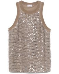 Brunello Cucinelli - Jersey Tank Top - Lyst