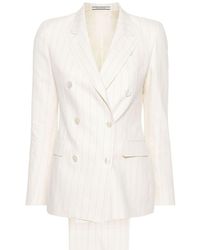 Tagliatore - Linen And Cotton Blend Jacket - Lyst