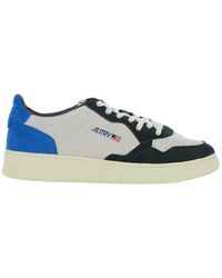 Autry - 'Medalist Low' Sneakers With Contrasting Heel And Inserts - Lyst