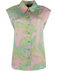 Pinko - Cabiri Printed Viscose Shirt - Lyst