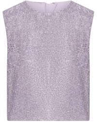 Self-Portrait - Lilac Chainmail Top - Lyst