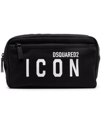 DSquared² - Logo-Print Zipped Wash Bag - Lyst