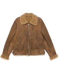 SANTORO - Leather Outerwears - Lyst