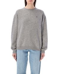 Polo Ralph Lauren - Polo Ralph Lauren Cotton Fleece Crewneck Sweatshirt - Lyst