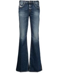 DIESEL - Flared Denim Jeans - Lyst