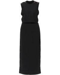 Y. Project - Y Project Dual Material Maxi Dress With Snap Panels - Lyst