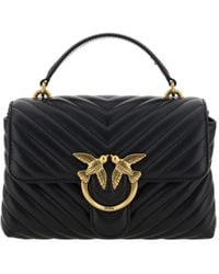 Pinko - Elegant Quilted Mini Handbag Charm - Lyst