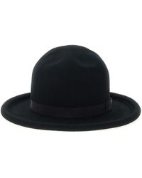 Yohji Yamamoto - 'Wool B Tube Brim Plain Mtn' Hat - Lyst