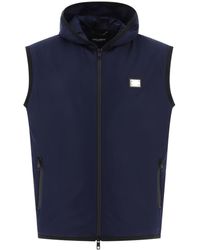 Dolce & Gabbana - Sporty Vest With Zipper - Lyst