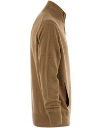 Polo Ralph Lauren - Wool Sweater With Zip - Lyst