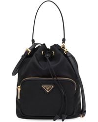 Prada - Duet Re-Nylon Bucket Bags - Lyst