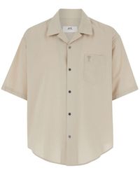 Ami Paris - Bowling Shirt With Adc Embroidery - Lyst