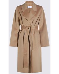 The Dynamis Studio - Beige Wool Coat - Lyst