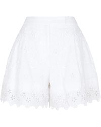 Save 64% Simone Rocha Frill-hem Tailored Shorts in Black Womens Clothing Shorts Mini shorts 