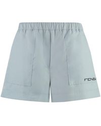 Fendi - Techno Fabric Shorts - Lyst