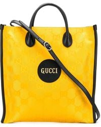 Gucci Off The Grid GG Supreme Tote Bag - Yellow