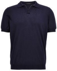 Tagliatore - Knitted Polo Shirt - Lyst