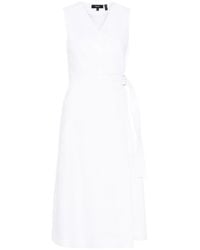 Theory - Sleeveless A-Line Wrap Dress - Lyst