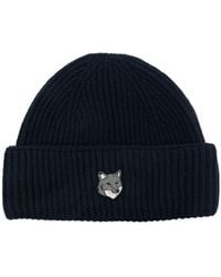 Maison Kitsuné - Fox Head Large Beanie - Lyst