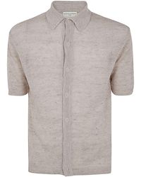 FILIPPO DE LAURENTIIS - Short Sleeves Oversized Shirt - Lyst