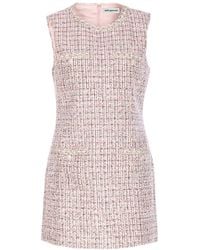 Self-Portrait - Boucle Sleeveless Mini Dress - Lyst