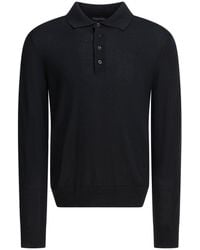 Tom Ford - Long-Sleeved Polo Shirt Polo Shirts - Lyst