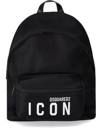 DSquared² - Logo-Print Pocket Backpack - Lyst