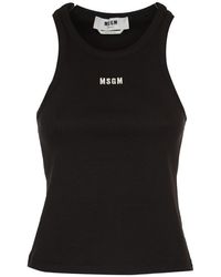 MSGM - Tops With Logo - Lyst
