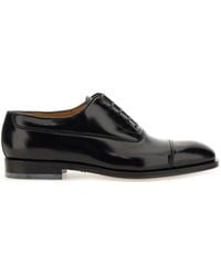 Ferragamo - Leather Lace Up Shoes - Lyst