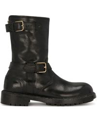 Dolce & Gabbana - Leather Biker Boots - Lyst