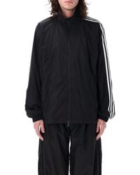スウェット・トレーナー Y-3 'Y-3 3-Stripes Nylon Shell' sweatshirt Black Y-3 'Y-3 3-Stripes Nylon Shell' Sweatshirt in Black for Men