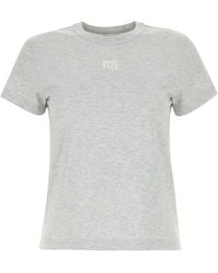 T By Alexander Wang - Light Cotton T-Shirt - Lyst