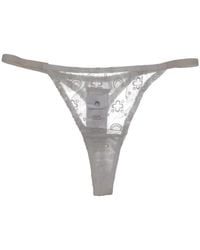 Marine Serre - Recycled Mesh Flock Thong - Lyst