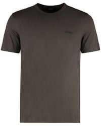ZEGNA - Cotton Crew-Neck T-Shirt - Lyst