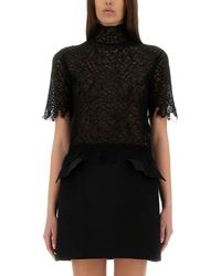 McQueen - Spiderweb Lace Top - Lyst