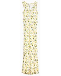 Sportmax - Vanilla Long Dress With Lemon Print - Lyst