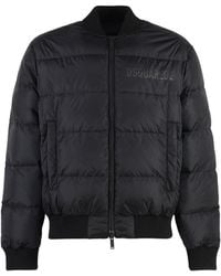 DSquared² - Nylon Puffer Bomber Jacket - Lyst
