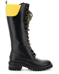 Fabrizio Viti Dolomite Two-tone Leather Boots - Black