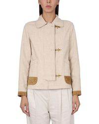Fay - Three-hook Jacket Made Of Water-repellent Fabric - Lyst
