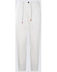 Eleventy - White Cotton Pants - Lyst