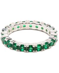 Hatton Labs - Eternity Ring With Crystals - Lyst