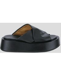 Marsèll - Thick Sole Slides Leather - Lyst