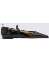 Thom Browne - Black Leather Ballerina Shoes - Lyst