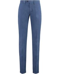Canali - Cotton Blend Trousers - Lyst