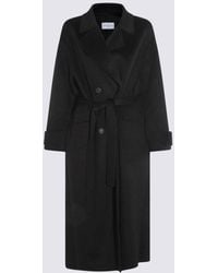 The Dynamis Studio - Dark Grey Wool Coat - Lyst