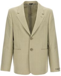 Fendi - Single-Breasted Wool Blazer - Lyst